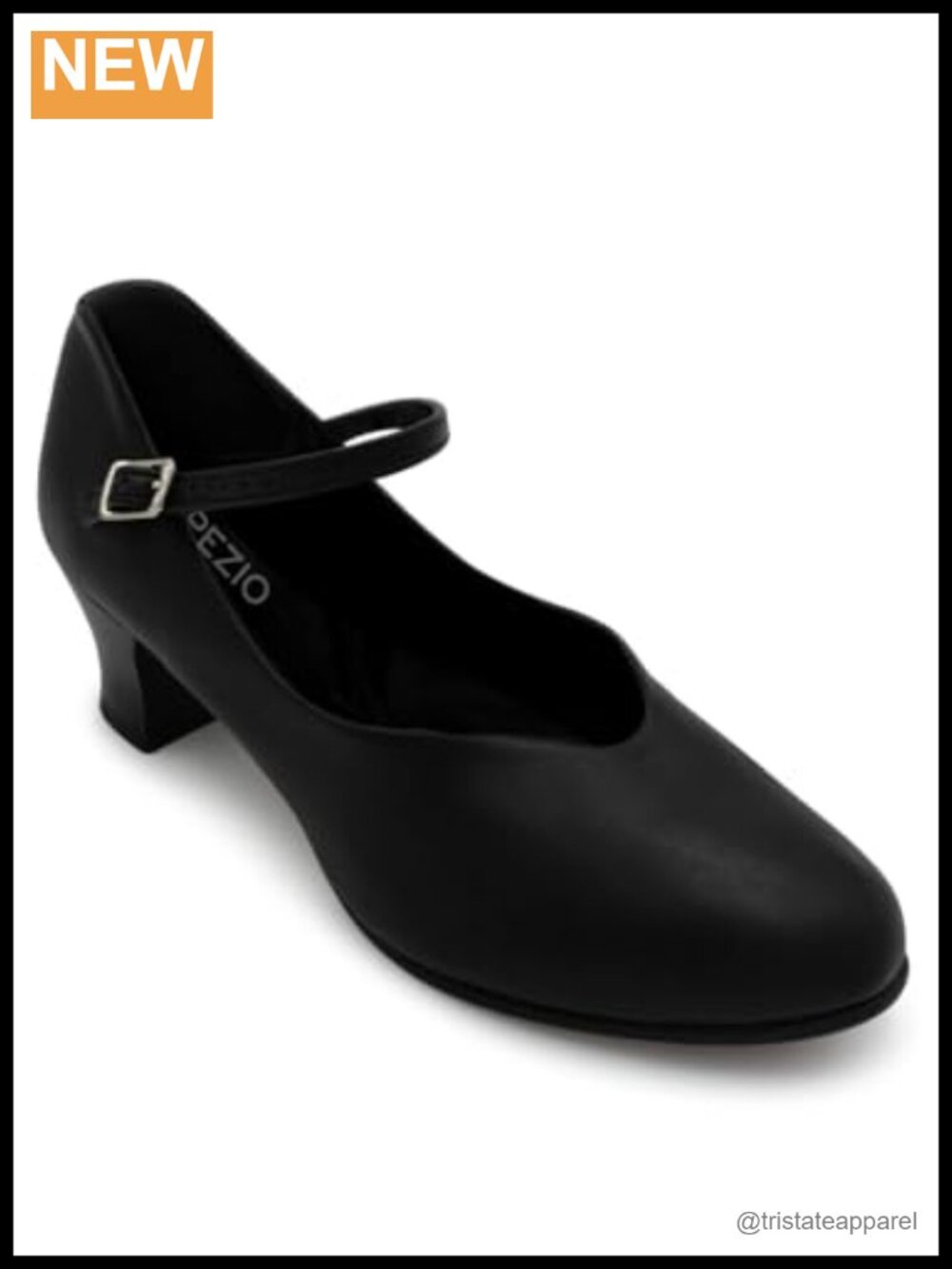 Capezio Jr. Footlight Character Dance Shoe PU Upper Padded Insole Buckle